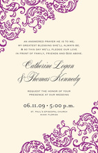 Formal Rococo Violet Invitations