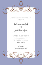 Legendary Scroll Pattern Invitations