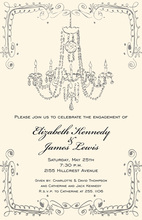 Chandelier Glitz Invitations