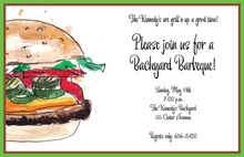 Delicious Burgers Beers Chocolate Invitations