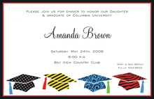 Unique Graduation Hat Flair Invitations