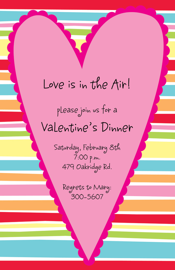 Big Valentine Heart Invitation