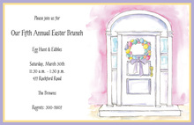 Egg Wreath Invitation