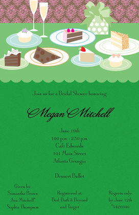 Classic Dessert Table Invitations