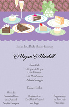 Lavender Dessert Table Invitations