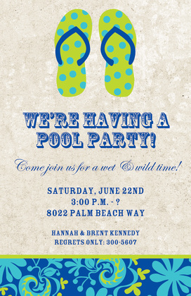 Sandals Beach Invitations