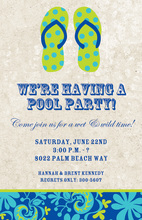 Sandy Beach Flip-Flops Invitation