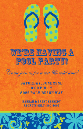 Ocean Sandals Invitation