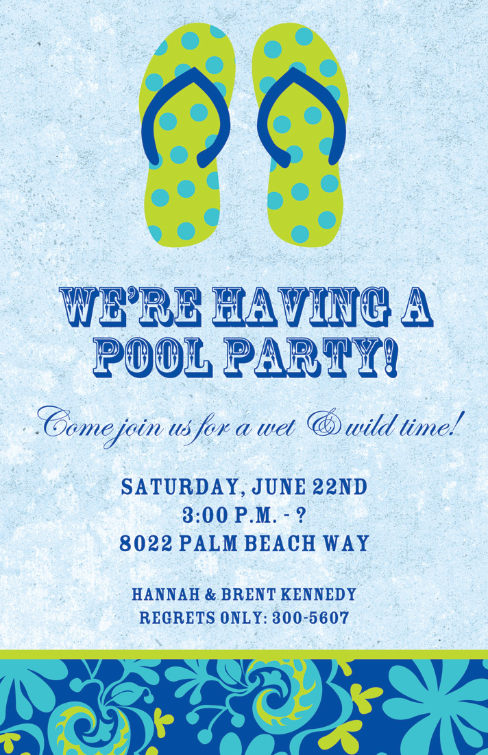 Download Sandals Beach Invitations