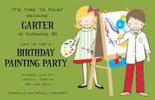 Kids Little Artists Invitation