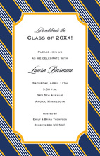 Always True Gold Blue Invitations