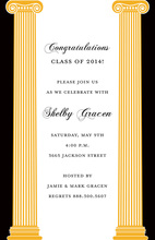 Modern Orange Border Party Invitations