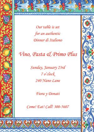 Destination To Italy Invitations