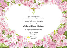 Blooming Sweetheart Roses Invitation