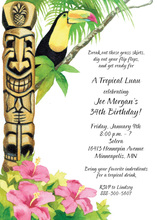 Totem Pole Tropic Celebration Invitations