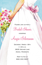 Lovely Bridal Shower Lady Invitations