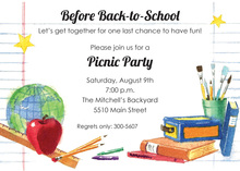 Back To School Days Invitation