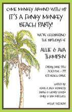 Inspired Decorated Shell Trio Beach Invitations