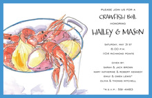 Fun Boiled Crawfish Party Invitations