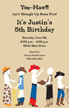 Cowboy Party Invitations