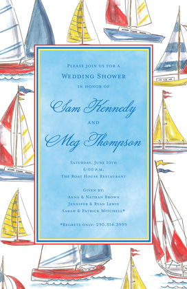 Classic Sailing Themed Invitations