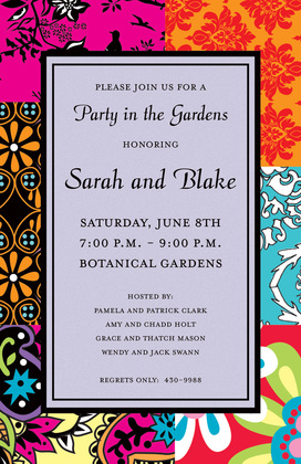 Whimsical Bohemian Pattern Invites