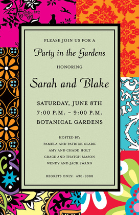 Modern Bohemian Pattern Invitations