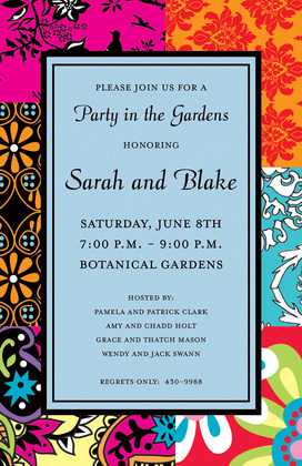 Whimsical Bohemian Yellow Invitations