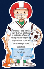 Foorball Soccer Sports Invitation