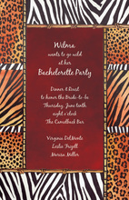 Red Safari Life Invitations