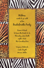 Collage Animal Prints Invitation