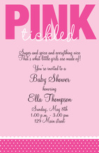 Sugar Spice Tickled Pink Invitations