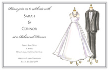 Formal Wedding Clothes Invitation