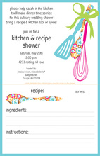 Cooking Tools Invitation