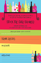 Stocked Wine Bar Shower Invitations