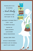 Stack Gifts Boy Baby Shower Invitations