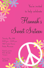 Peace Stripe Invitations