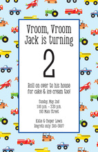 Classy Fire-Engine Truck Invitations