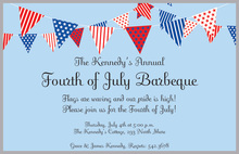 Diamond Rope Navy Patriotic Invitations