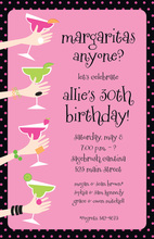 Fruity Margaritas Multi Colored Party Invitation