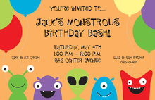 Peeking Monsters Invitation