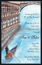 Italian Pottery Border Invitations