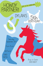 Cowboy Party Invitations