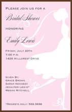 Silhouette Bride Invitation