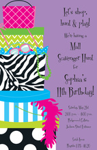 Shopping Spree Shopping Mall Invitations