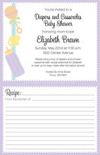 Baby Bottle Invitation