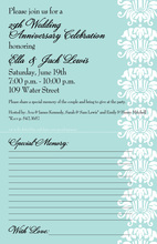 Venetian Blue Invitations