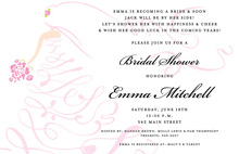 Vintage Scroll Bride Invitation