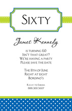 Bookplate Blue Invitation