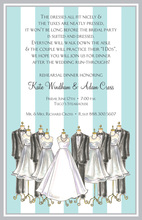 Wedding Dress and Tuxedo Invitation